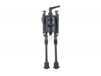 Сошки Vector Optics 6-9 для установки на антабку (ноги-карбон, регулируемые, фиксация рычагом, переходник на weaver в комплекте) - в сложенном виде