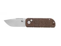 Нож складной Fox Knives MIB NU-Bowie (рукоять коричневая микарта, клинок D2)