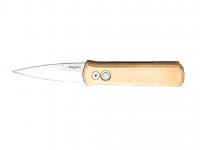 Нож Pro-Tech Godson автоматический (рукоять бронза, клинок 154CM satin)
