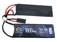 Аккумулятор BlueMAX Li-Po 7.4 V 1800 mAh 25C 102x35x7 мм (нунчаки)