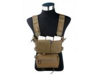Разгрузочная система EmersonGear Micro Fight Chissis MK3 Chest Rig Coyote