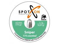 Пули пневматические Spoton Sniper 4,5 мм 1,1 гр (175 штук)