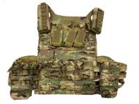 Жилет тактический Yakeda VT-8141 Plate carrier (с подсумками molle, мультикам)