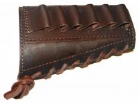 Патронташ ИССО 18.2.0115 на приклад 12, 16 калибр (6 патронов, кожа)