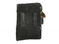 Подсумок ВМФ для АК на 4 секции, брезент (черный) обратная сторона