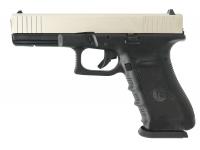 Травматический пистолет Техкрим Glock ТК717Т никель матовый 10x28