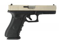 Травматический пистолет Техкрим Glock ТК717Т никель матовый 10x28 вид №7