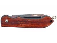 Нож складной с двумя лезвиями (дерево, клинок 75 мм) вид №3