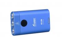 Фонарь-брелок FiTorch K3 Lite (USB зарядка, 3 светодиода, синий)
