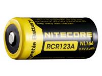Аккумулятор Nitecore NL166 RCR123, 16340