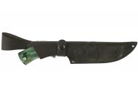 Нож Скиф (сталь D2, мельхиор, стабилизированная карельская береза) в чехле