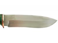 Нож Скиф (сталь D2, мельхиор, стабилизированная карельская береза) лезвие