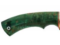 Нож Скиф (сталь D2, мельхиор, стабилизированная карельская береза) рукоять