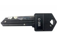 Нож складной Ножемир Четкий расклад (брелок ключ, черный) в сложенном виде