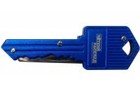Нож складной Ножемир Четкий расклад (брелок ключ, синий) в сложенном виде