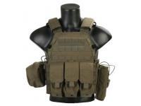 Жилет тактический EmersonGear EM7440RG LBT6094A Plate Carrier с тремя подсумками (RG500D)