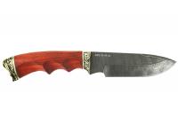 Нож Бобр, дамаск, в шкатулке (Ворсма) вид сбоку