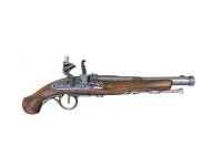 Пистолет кремниевый Denix 18 век никель