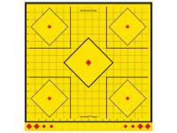 Мишень Birchwood BC-LRSIT-5PK самоклеящаяся осыпающаяся Long Range Sight-In Target 450x450 мм (6 штук)