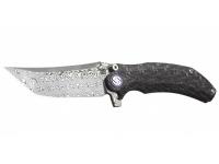 Нож Artisan Cultery Tacit 1838GD-CF (рукоять карбон, клинок дамаск)
