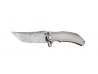 Нож Artisan Cultery Tacit 1838GD-GY (рукоять титан, клинок дамаск)