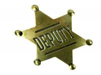 Значок помощник шерифа США TG-deputy вид сверху