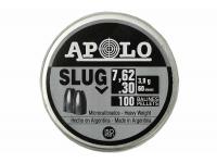 Пули пневматические Apolo Slug 7,62 мм 3,9 грамм (100 штук)