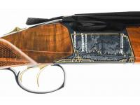 Ружье МР-27М 12x76 L=750 (орех, гравировка Рога, фиксированные дульные сужения, высокохудожественное исполнение) - ствольная коробка, вид справа