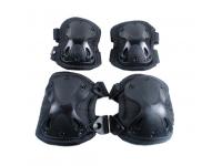 Комплект наколенники-налокотники Swat X-Cap Black AS-PG0021B