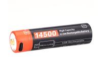 Аккумулятор FiTorch 14500 750 mAh с зарядкой micro-USB