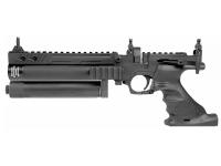 Пневматический пистолет Hatsan Jet 1 5,5 мм (3 Дж) (РСР, пластик, 2 баллона) - вид слева без приклада