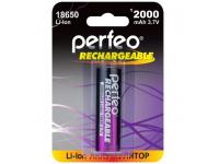 Аккумулятор Perfeo 18650 Li-Ion 2000 mAh  3,7V Black (без защиты)