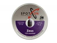 Пули пневматические Spoton Zeus 6,35 мм 2,46 гр (125 штук)