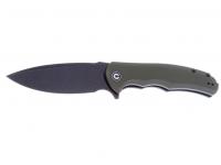 Нож Civivi Praxis 9Cr18MoV Steel Black Stonewashed Handle G10 OD Green