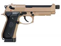 Пистолет KJW M9A1-TBC.GAS Beretta M9A1 GBB GAS (ствол с резьбой, глушитель в комплекте) - вид справа