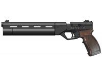 Пневматический пистолет Krugergun Корсар D32 деревянная рукоять ствол 240 мм PCP 5,5 мм (3 Дж)