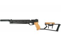 Пневматический пистолет Krugergun Корсар D32 деревянная рукоять ствол 240 мм PCP 6,35 мм с прикладом (3 Дж)