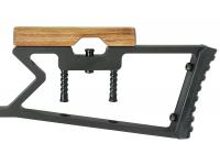 Пневматический пистолет Krugergun Корсар D32 деревянная рукоять ствол 240 мм PCP 6,35 мм с прикладом (3 Дж) вид №2