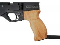 Пневматический пистолет Krugergun Корсар D32 деревянная рукоять ствол 240 мм PCP 6,35 мм с прикладом (3 Дж) вид №3
