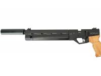 Пневматический пистолет Krugergun Корсар D32 деревянная рукоять ствол 240 мм PCP 6,35 мм с прикладом (3 Дж) вид №5