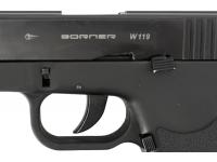 (УЦЕНКА) Пневматический пистолет Borner W119 (Glock17) 4,5 мм вид №6