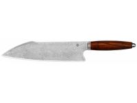 Нож QSP QS-KK-001B Mulan Series Harpoon Chef 8 (рукоять железное дерево, клинок дамаск)