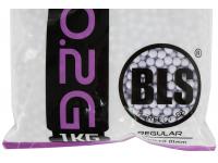 Шары для страйкбола 6 мм BLS 0,2 гр фиолетовые (1 кг) увеличенный вид