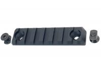 Планка Вектор-7,62 Picatinny VR-PIC7 на M-Lok (7 слотов) вид сверху Планка Вектор-7,62 Picatinny VR-PIC7 на M-Lok (7 слотов) вид сверху