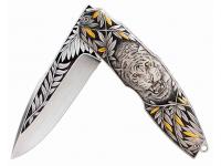 Нож Consoli Sergio 537 Tigers - клинок извлечен наполовину