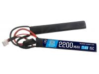 АКБ BlueMax 7.4V Lipo 2200 mAh 15C двухлепестковый М-серия цевье, приклад 12x20x102 мм