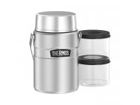 Термос для еды Thermos King SK-3030 MS Big Boss 1,39L (с двумя ланч-боксами), вид 2