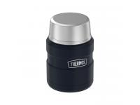 Термос для еды Thermos King SK-3000 MMB 470 мл со складной ложкой (черный)