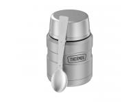 Термос для еды Thermos King SK-3000 MMS 470 мл со складной ложкой (стальной)