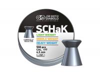 Пули пневматические JSB Diabolo SCHaK Light 4,5 мм 0,475 гр (500 штук)